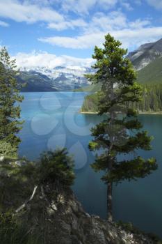 Royalty Free Photo of a Lake by Mountains