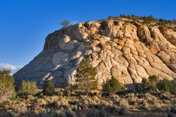 Royalty Free Photo of a Stony Mountain in Utah
