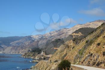 The spectacular Pacific coast on the way to Monterey