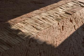 Path made of rocks in prison cell of the If castle

