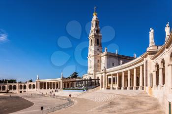  The magnificent cathedral complex and the Church. Portugal, City Fatima - Catholic pilgrimage center
