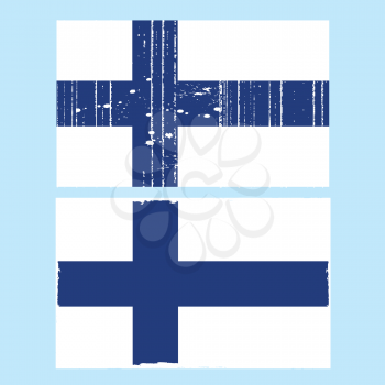 Royalty Free Clipart Image of a Finnish Flag