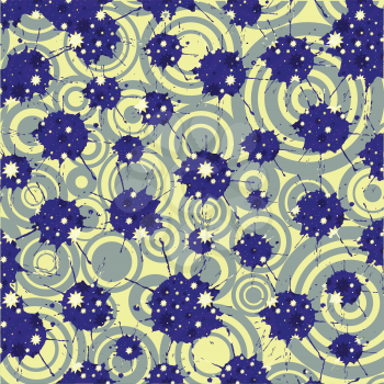splash with stars and circles background