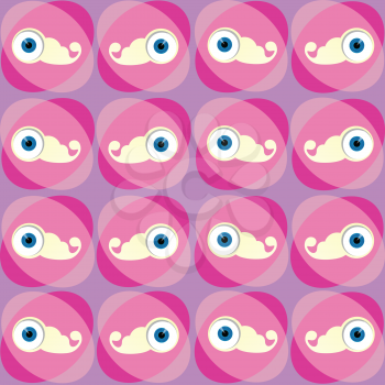 decorative pop background with eyes