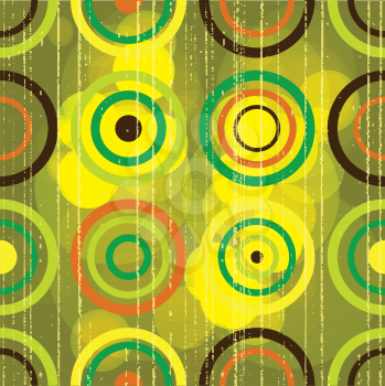 green grunge circles background
