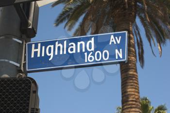 Royalty Free Photo of a Highland Av Sign