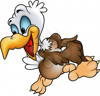 Royalty Free Clipart Image of a Bald Eagle
