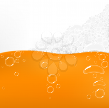 Royalty Free Clipart Image of Beer Bubbles