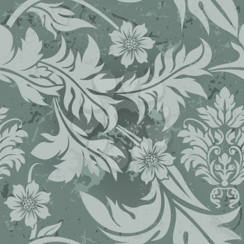 Royalty Free Clipart Image of a Floral Pattern