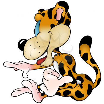 Royalty Free Clipart Image of a Leopard