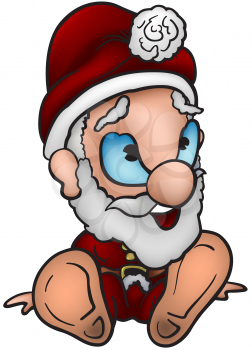 Royalty Free Clipart Image of Santa Claus