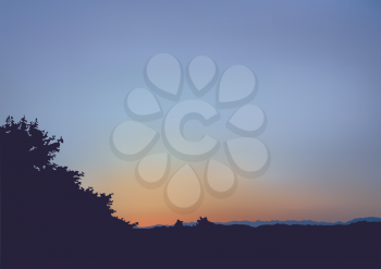 Royalty Free Clipart Image of a Sunrise