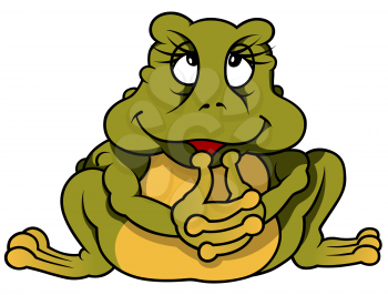 Royalty Free Clipart Image of a Frog