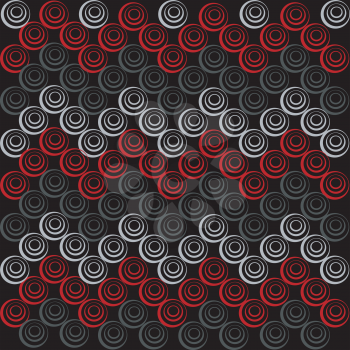 Background with grey and red circles