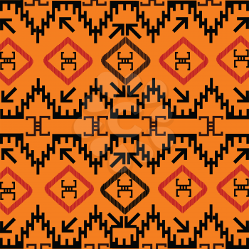 Indian texture in orange tones