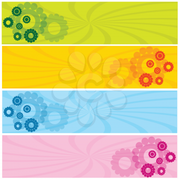 Colored web banners