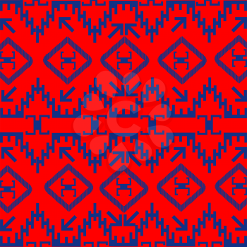 Royalty Free Clipart Image of a Red and Blue Background