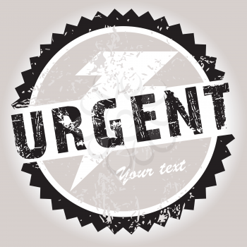 Grunge stamp with Urgent