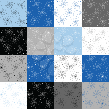 Pattern with same backgrounds in different colors