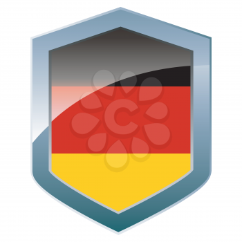 Shield with German flag