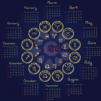 2015 Horoscope calendar