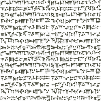 Ancient cuneiform assyrian or sumerian inscripton background