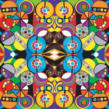 Colorful background pattern in cubism style