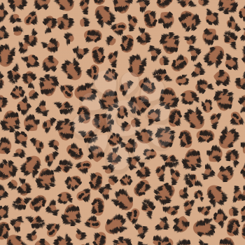 Seamless pattern of leopard fur