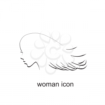 Illustration of a woman profile icon