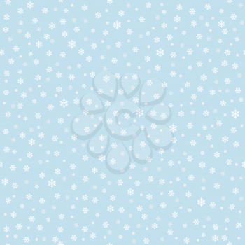Falling snow background with snowflakes