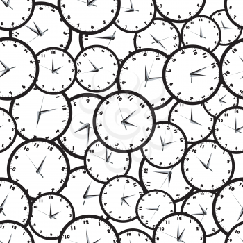 Seamless pattern with watches