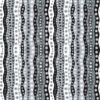 Childish black and white background with dots and strips seamless
