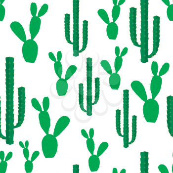 Seamless backgrounds with cactus flowers
