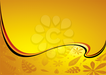 Royalty Free Clipart Image of a Leaf Background