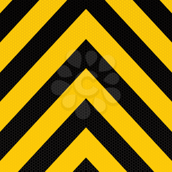 Royalty Free Clipart Image of Yellow and Black Warning Stripes