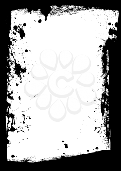 Royalty Free Clipart Image of an Ink Border