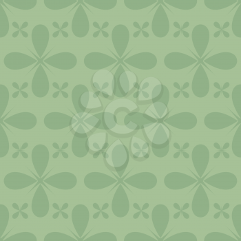Royalty Free Clipart Image of a Retro Green Paper