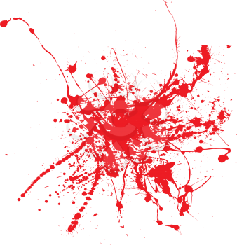 Royalty Free Clipart Image of a Blood Spatter