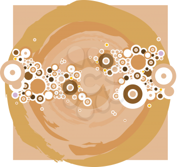 Royalty Free Clipart Image of a Coffee Swirl