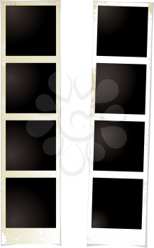 Royalty Free Clipart Image of Two Filmstrips