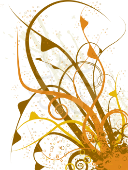 Royalty Free Clipart Image of a Gold Flourish