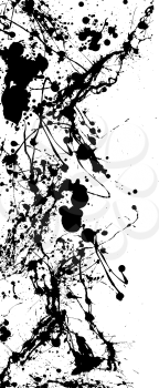 Royalty Free Clipart Image of an Inkblot Border