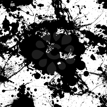 Royalty Free Clipart Image of an Ink Splatter Background