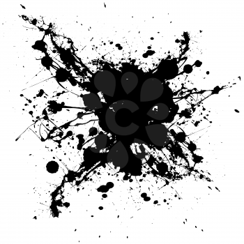 Royalty Free Clipart Image of an Ink Blot