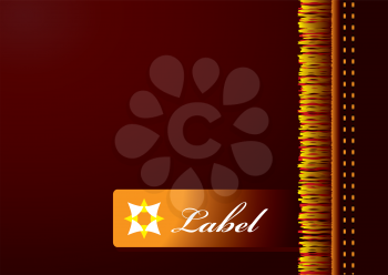 Royalty Free Clipart Image of a Label