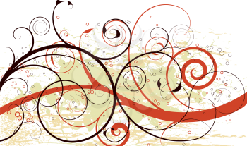 Royalty Free Clipart Image of a Flourish