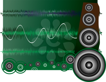 Royalty Free Clipart Image of a Noise Related Background