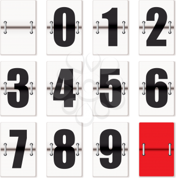 Royalty Free Clipart Image of a Numbers