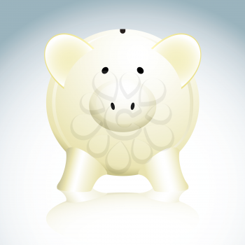 Royalty Free Clipart Image of a Piggy Bank