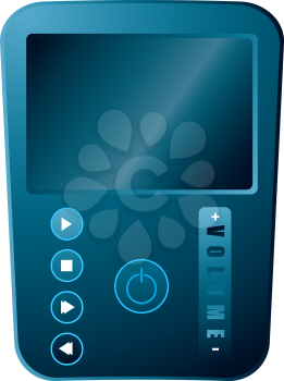 Royalty Free Clipart Image of a Portable Music Player